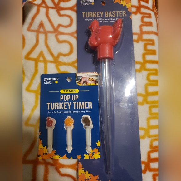 Gourmet club Kitchen Turkey Shaped Turkey Baster Turkey Pop Up
